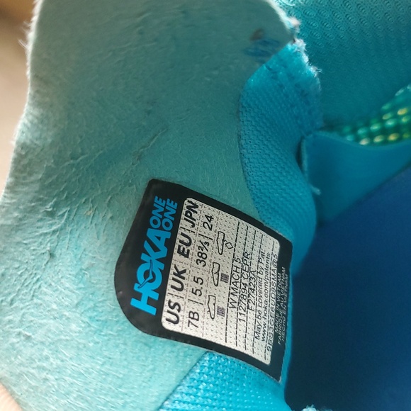 Hoka One One women's Running Shoes Sneakers - Teal and Yellow - Picture 13 of 16